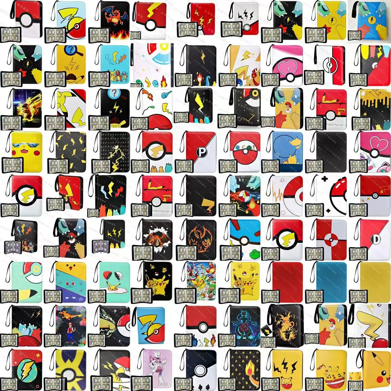

Альбом для карт Pokemon, 200 шт., 24 стиля, Классический Портативный альбом для карт в стиле Пикачу, подарок ребенку на день рождения
