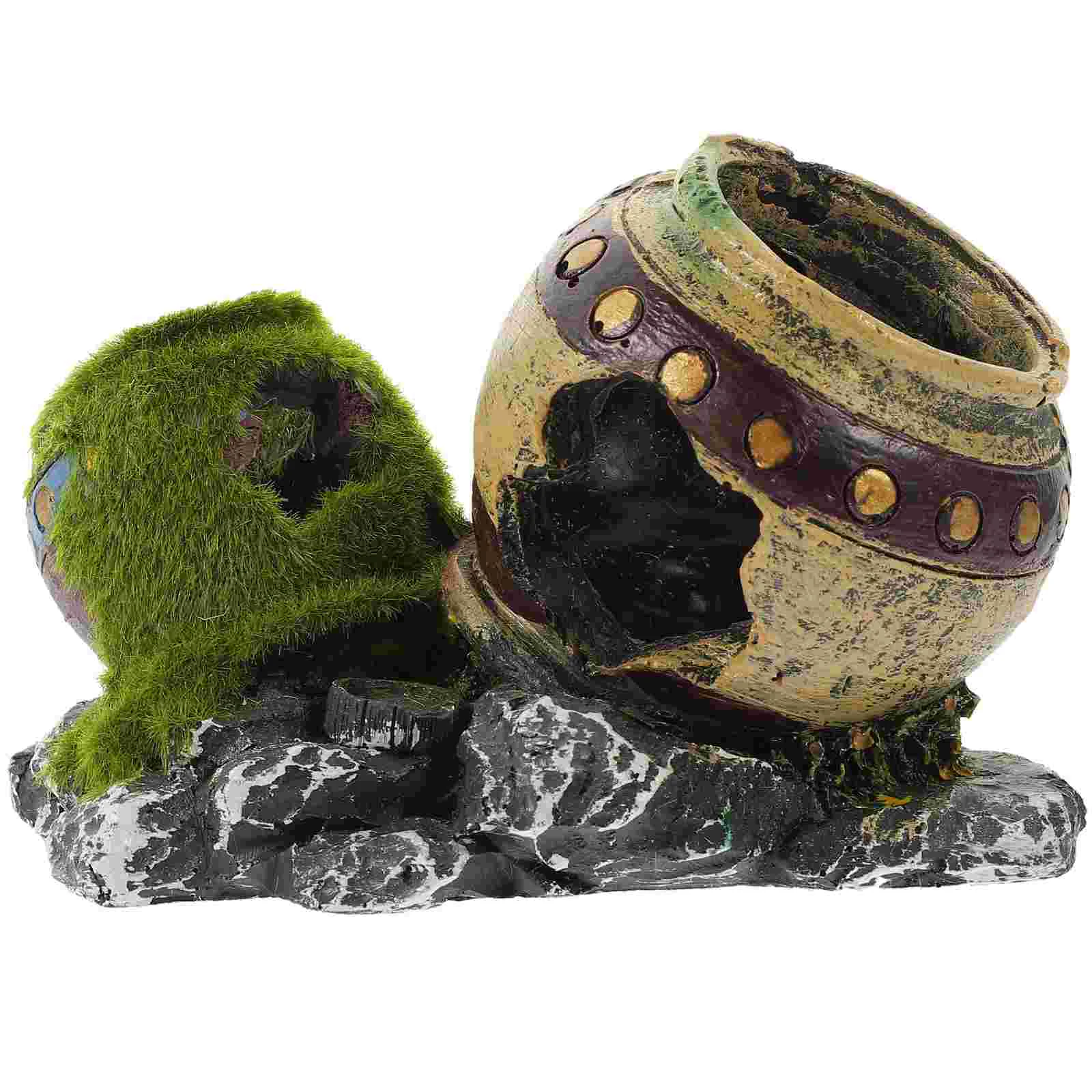 

Aquarium Tank Cave Decor Hideout Decoration Pot Hide Broken Decorations Ornament Shrimp Ornaments Caves House Supplies Shelter