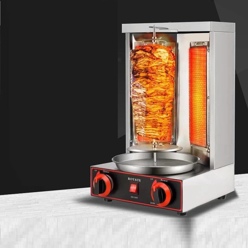 

Commercial Kebab Grill Machine Middle East Barbecue Roast Stove Stainless Steel Vertical BBQ Grill