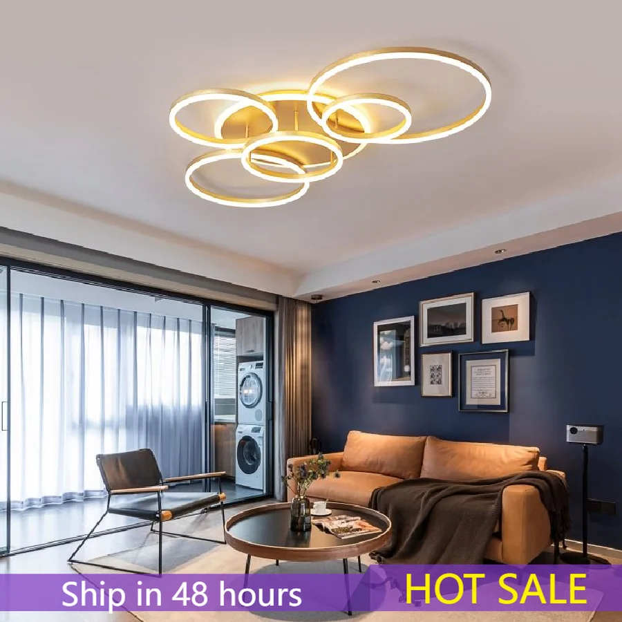 

Modern Home Decor Chandeliers Living Room Decoration Light Fixtures Bedroom Gold Chandelier Dimmable Indoor Led Lighting Lamp