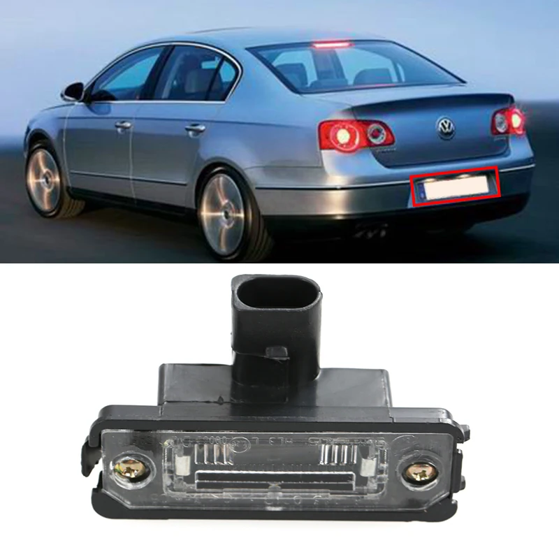 

2Pcs Car styling Rear LED Number License Plate Light Lamp for VW Golf Passat B6 Car Accessories GHMY