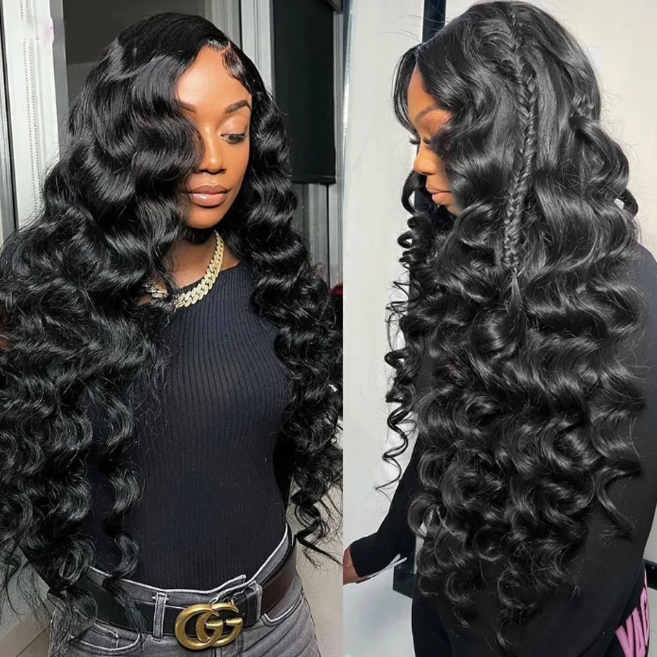Свободные волнистые искусственные волосы с фронтальной HD-кружевом 12 А