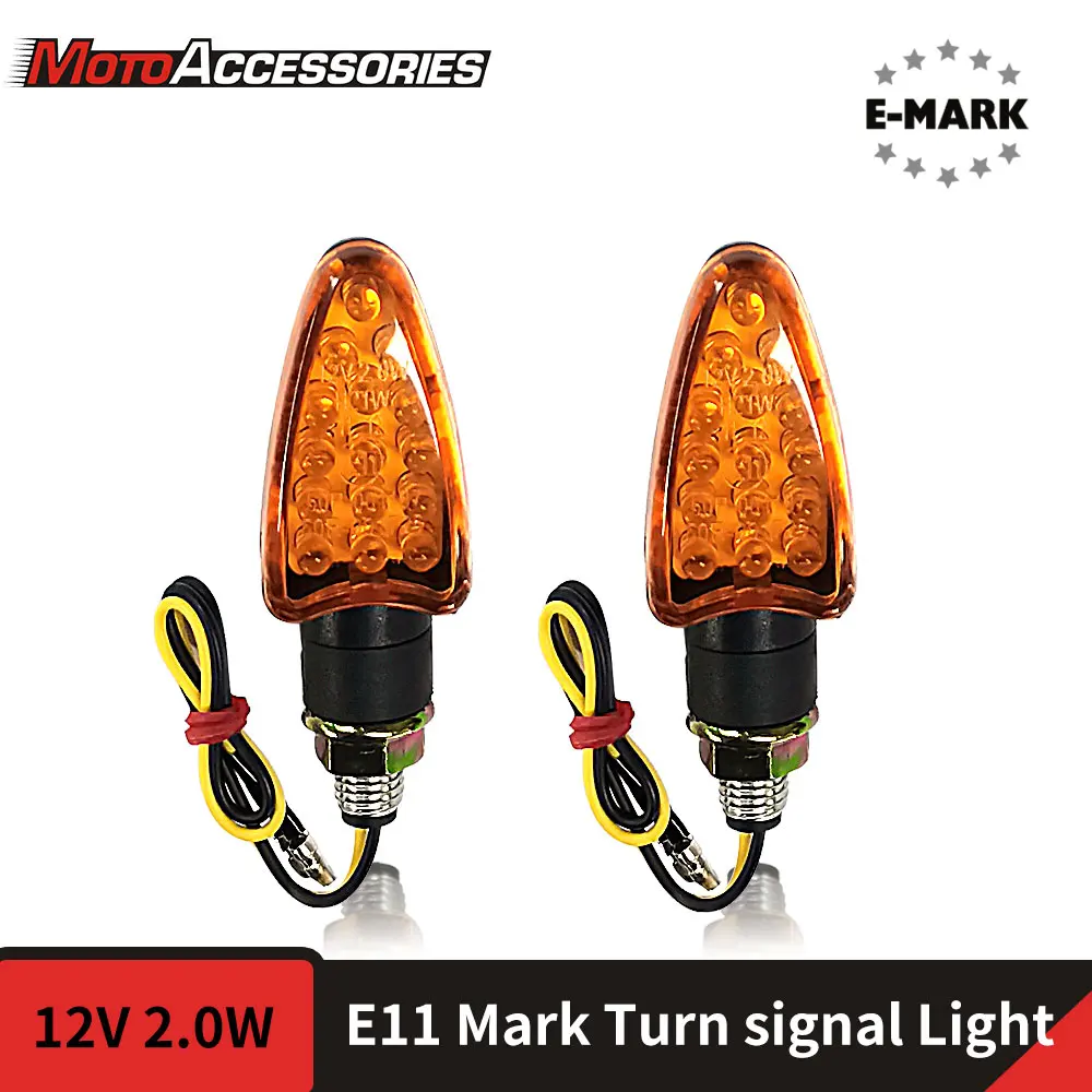 

Motorcycle Turn Signal Light Indicator Blinker Lights Amber Flasher Universal Fit For KTM Kawasaki Honda Yamaha Suzuki New