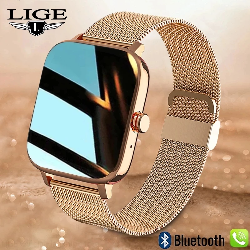 

Смарт-часы LIGE с сенсорным экраном, водонепроницаемые, с поддержкой Bluetooth