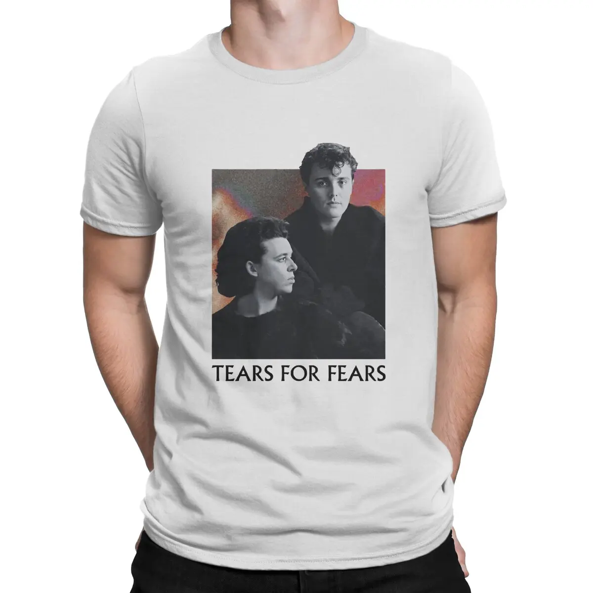 Футболка мужская с круглым вырезом, х/б, с коротким рукавом