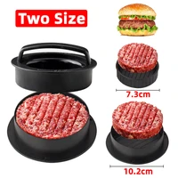 abs hamburger meat press maker round shape non stick stuffed burger patties beef grill pie press mould maker kitchen accessories