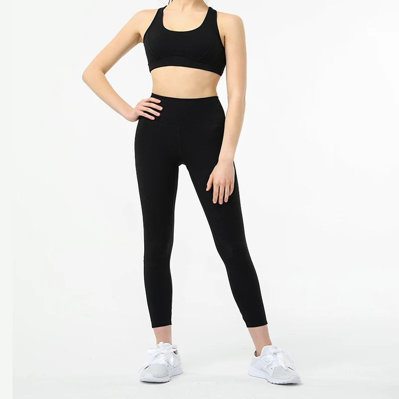 

Штаны для фитнеса женские облегающие с высокой талией для бега йоги быстросохнущие тренировочные спортивные штаны для похудения для женщи...