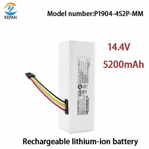 Аккумулятор высокой емкости для робота-уборщика 1C P1904 4S1P мм Mijiami, батарея для робота-уборщика G1, 14,4 В