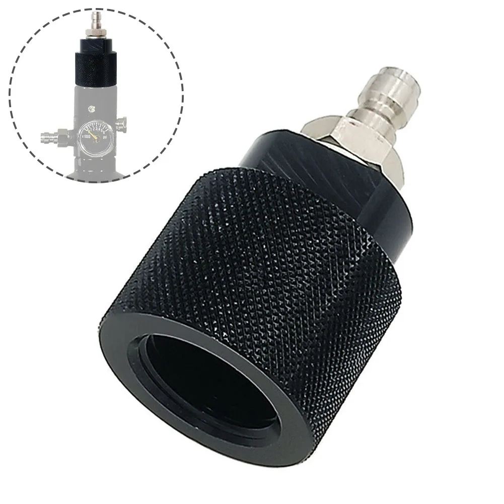 

Black Fill Outlet Adapter Connector G1/2 Male Paintball PCP Socket Adapter