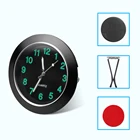 Часы для автомобиля 43 мм, светящиеся кварцевые часы с клипсой для вентиляционного отверстия, Стайлинг автомобиля, автомобильные аксессуары