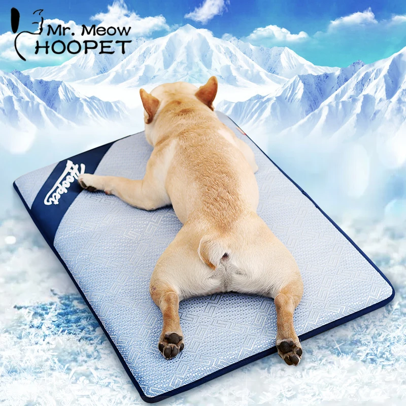 Hoopet Лето охлаждающие маты дышащий коврик для сна собаки кошки самоохлаждающийся
