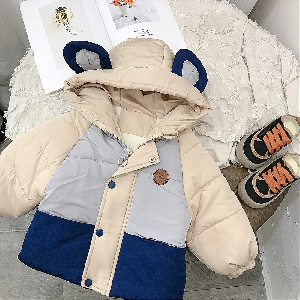 Одежда на хлопковой подкладке для девочек и мальчиков детская новая зимняя