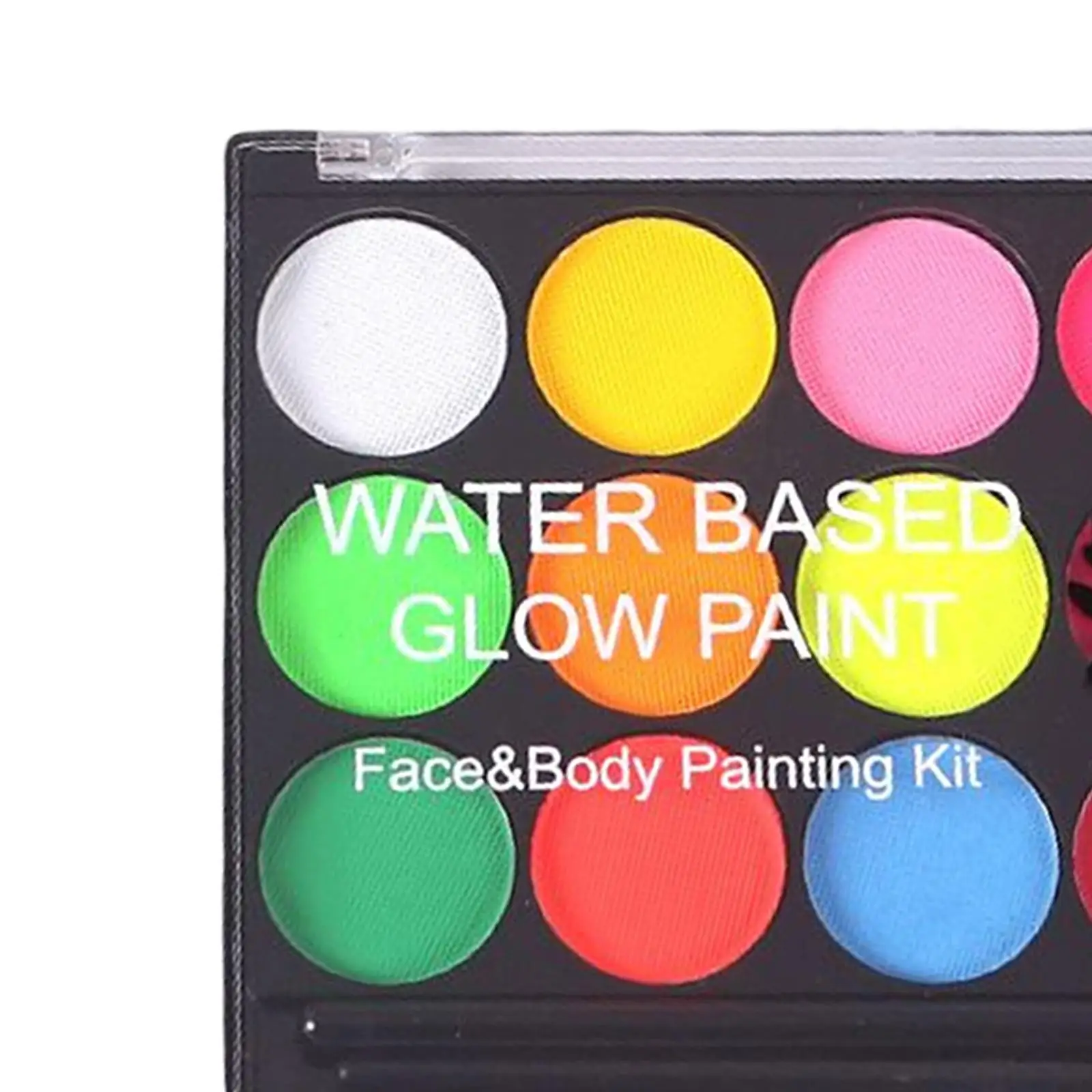 Многоцветный пигмент для лица Professional с кистью светящаяся водорастворимая