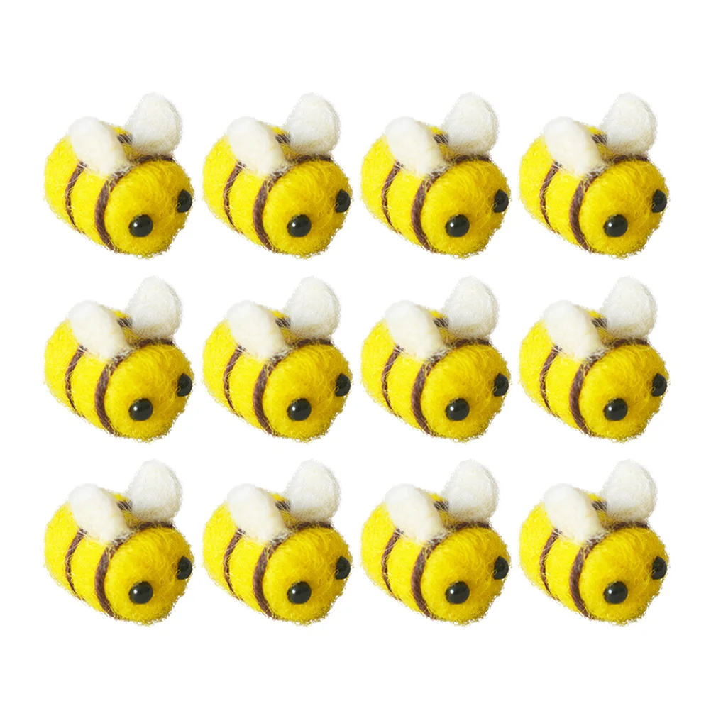 

Felt Decor Wool Party Craft Diy Scrapbooking Reveal Gender Pom Bumblebee Craftshoney Flatbackplush Decorations Animals Mini