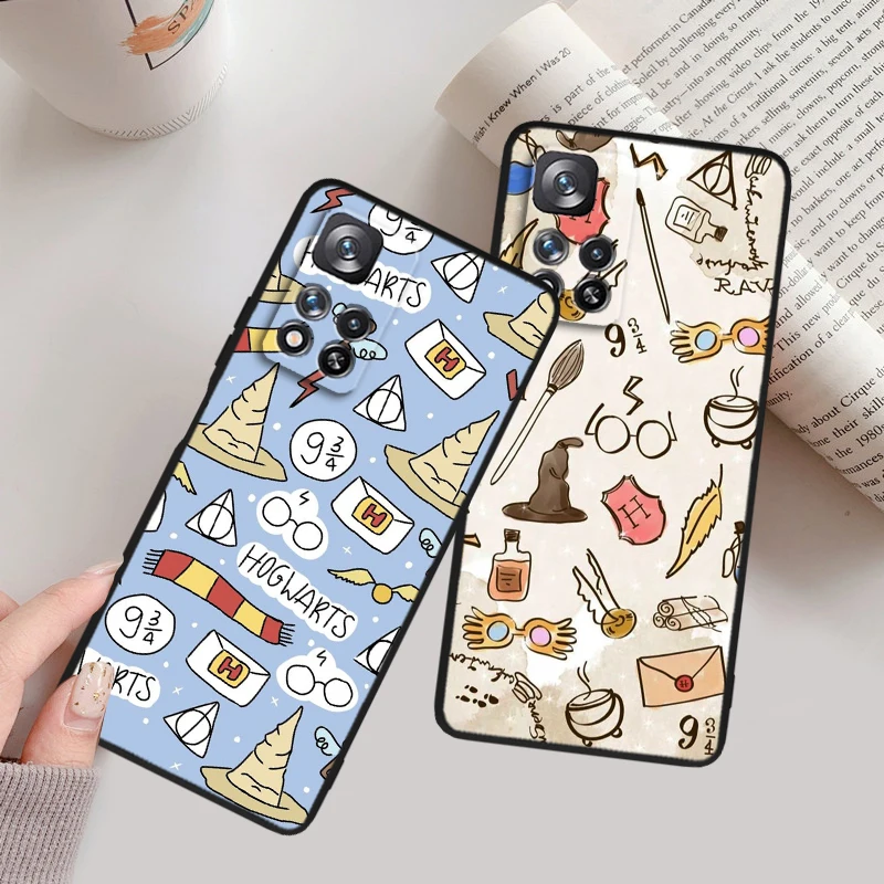 Мультяшные H-Гарри Поттеры для Xiaomi Redmi Note 12 12 11 11T 11S 10 ...
