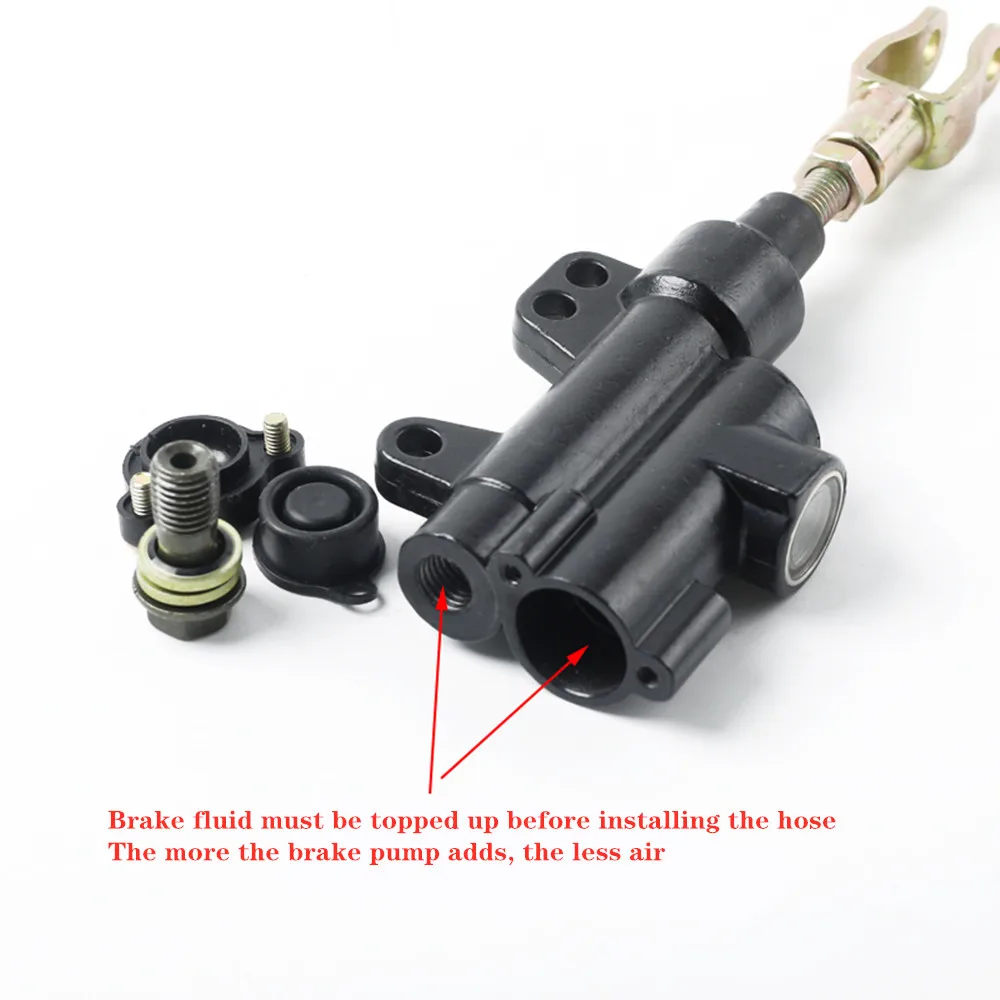 

Motorcycle Rear Hydraulic Brake Master Cylinder for 50cc 70cc 110cc 125cc 150cc 250cc Thumpstar ATV Pit Pro Dirt Bike