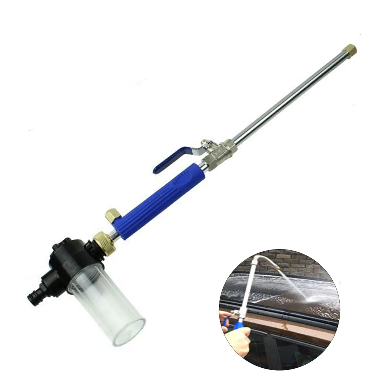 

Насадка для шланга сада, многофункциональный раздвижной распылитель для мойки высокого давления, дома