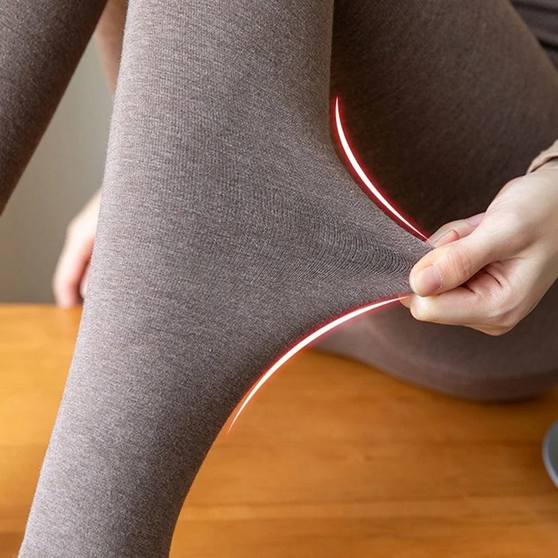Fleece Tights Winter Warm Womens Sock Pants Plush Pantyhose High Waist Thermal Stockings Ladies Thikcened Thermal Sock Female