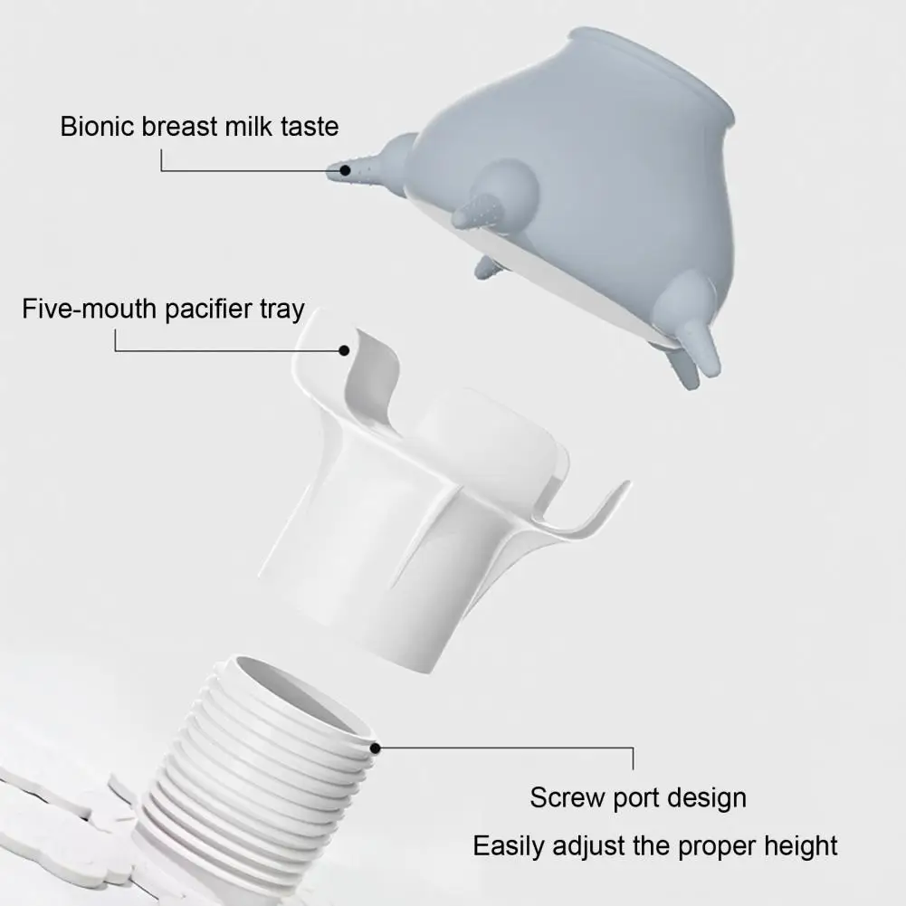 

Milk Feeder for Pets Pet Feeding Tool with Pacifiers Silicone Pet Milk Feeder Simulated Breast Milk Design for Multiple Pets