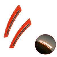 2pcs car reflective stickers wheel eyebrow mudguard luminous warning decals anti collision strips accessories protective sticker