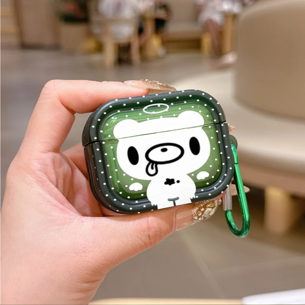 Розовый полупрозрачный силиконовый чехол G-Gloomy B-Bear для Airpods 4 3 Pro 2 1, защитные чехлы для беспроводных наушников Pro2 (art.: 3920d89c09aeb) - 3920d89c09aeb
