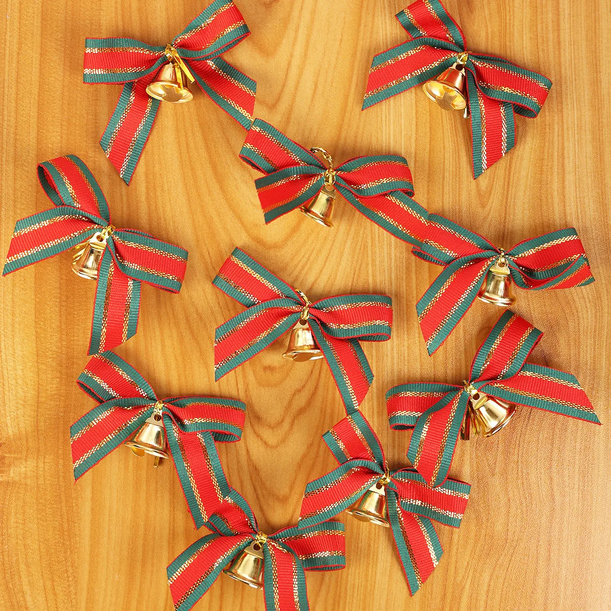 

6pcs Holiday Decoration, Christmas Gift Supplies, Christmas Tree Decor Bow
