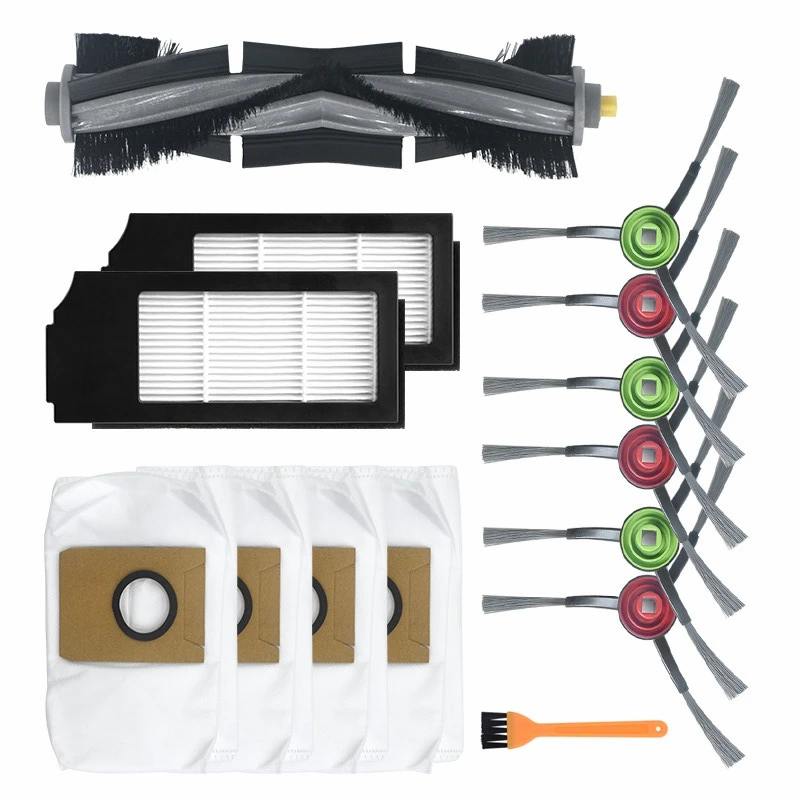 

Детали для робота-пылесоса ECOVACS DEEBOT X1 TURBO X1 OMN, основная щетка, боковая щетка, фильтр НЕРА, мешки для пыли, 14 шт.