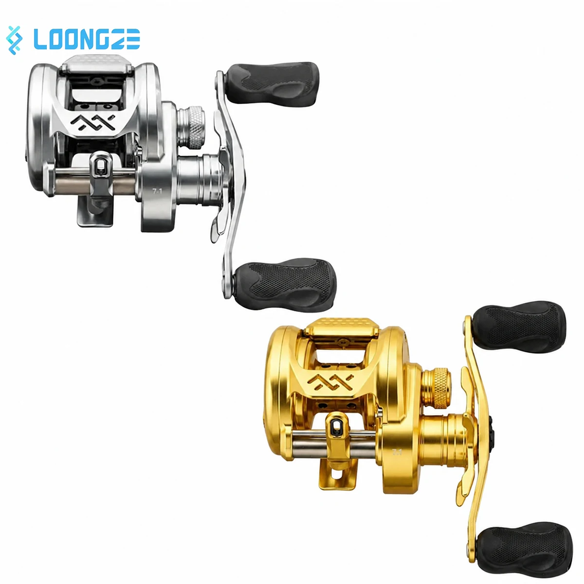 Фото Рыболовная катушка LOONGZE B201MC 175г, изготовленная на ЧПУ из алюминия, сверхлегкая, для дальнего заброса, с большой емкостью, для бейткастинга №2