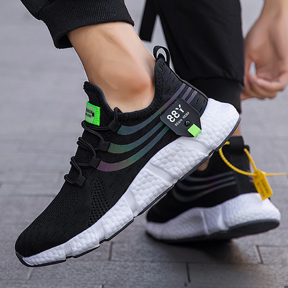 Hot Sale Brand Men Casual Sneakers Promotiom Mesh Breathable Male Jogging Shoes Anti Slip Couple Sneakers Women Athletic Shoes