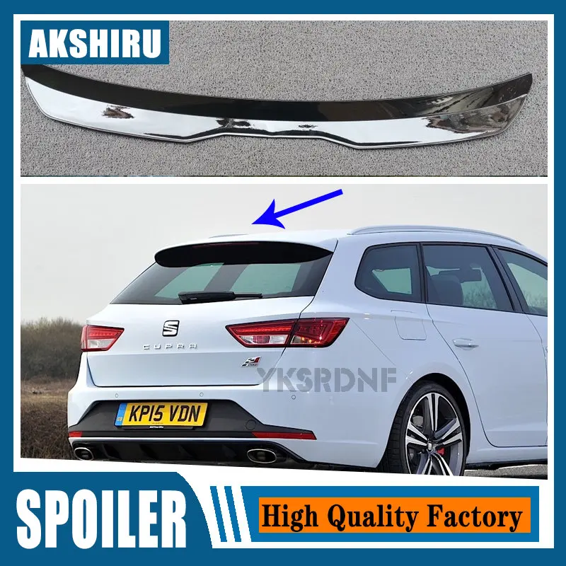 

aleron seat leon st cupra mk3 Roof Spoiler Wing for seat leon cupra mk3 2013 - 2021 Carbon Color Rear Top Spoiler Wing Extension