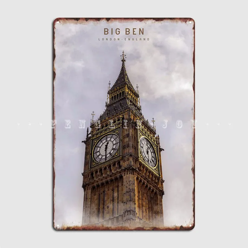 

Big Ben Poster Metal Plaque Vintage Plates Cave Pub Pub Tin Sign Posters