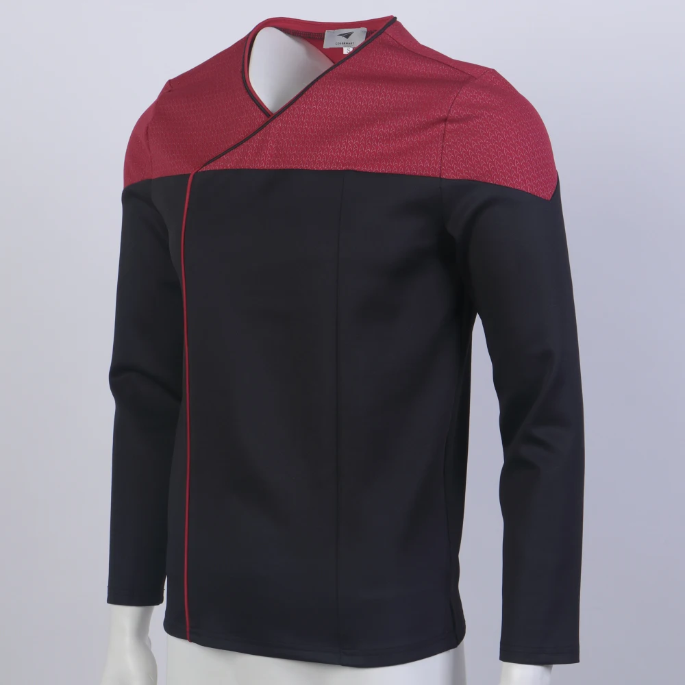 Star Picard 2 Trek Command красная униформа для косплея Звездный Флот Золотая голубая