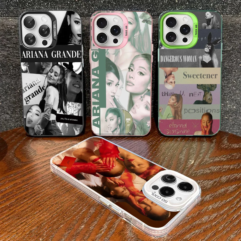 Фото Чехол для телефона A- Ariana G-Grande для IPhone 16, 15, 14, 13, 12, 11 Pro Max X XR XSMAX 8 7 Plus, матовая противоударная задняя крышка №1