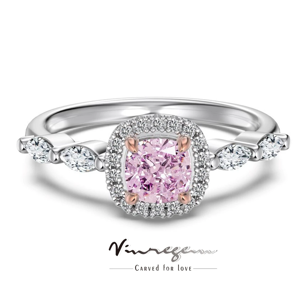 Vinregem Crushed Ice Cut Lab Created Сапфир Драгоценный камень 100% стерлинговое серебро 925 пробы