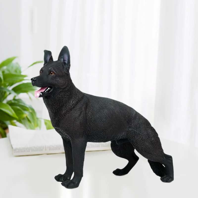 

German Shepherd Dog Model Toy Static Model for Military Soldiers Action Figure Accessories Mini Size Toys for Kids