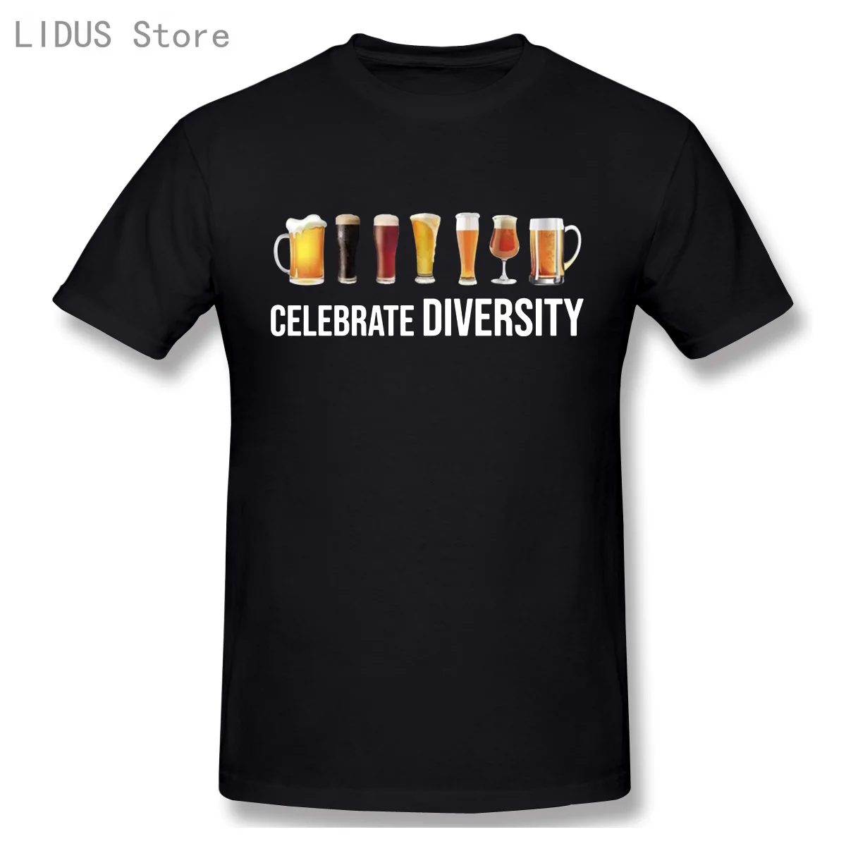 

Celebrate Diversity Beer Wine Beer Drinking Funny College Humor Mens New TShirt Men Fashion Cotton T-shirt