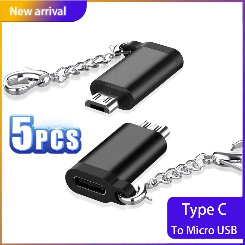 5/10/30/50PCS Micro USB Adapter Cable Micro USB Male To Type-C Female Converter USB OTG Data Adapter For Samsung Xiaomi Huawei