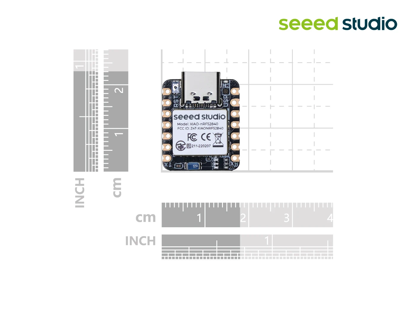 Фото Seeed Studio XIAO BLE nRF52840-Seeeduino XIAO BLE - Поддерживает Arduino / CircuitPython - Bluetooth 5.0 с антенной №5
