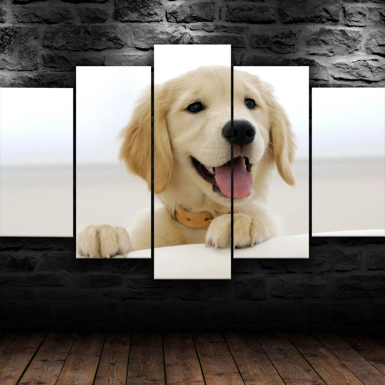 5 шт. Абстрактная Картина на холсте с изображением собаки щенка