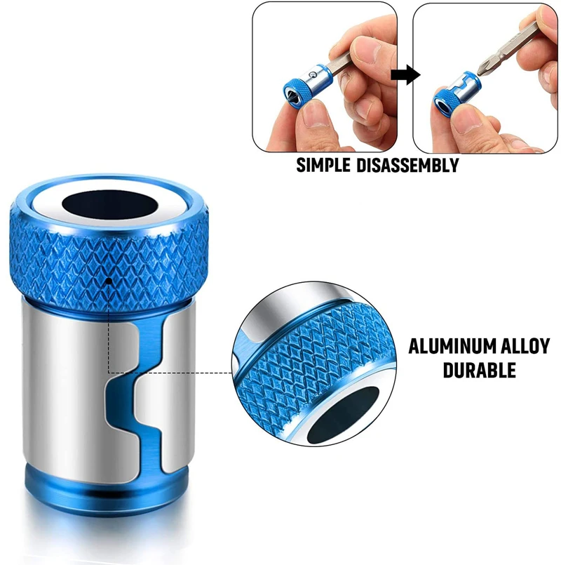 

Universal Magnetic Ring Alloy Magnetic Ring Screwdriver Bit Anti-corrosion Strong Magnetizer Drill Bit Magnetic Ring Tool