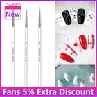 Новая мода 3 шт. гель для дизайна ногтей линия рисования кисти кристалл акриловые тонкие ручка-лайнер для рисования набор мода маникюрные инструменты для ногтей