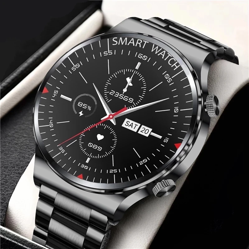 

2021 New Steel Band Men Smart Watch Bluetooth Call Multifunction Mode Heart Rate Blood Pressure Waterproof Smart Watches For men