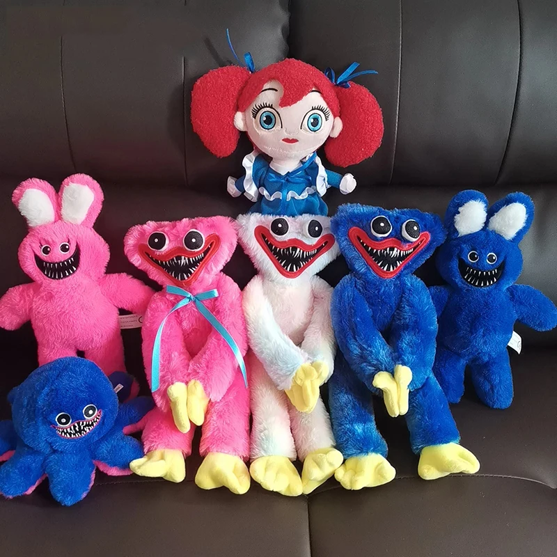 

40cm Huggy Wuggy Stuffed Plush Toy Poppy Playtime Game Horror Doll Scary Soft Peluche Toys For Children Boys Birthday Gift