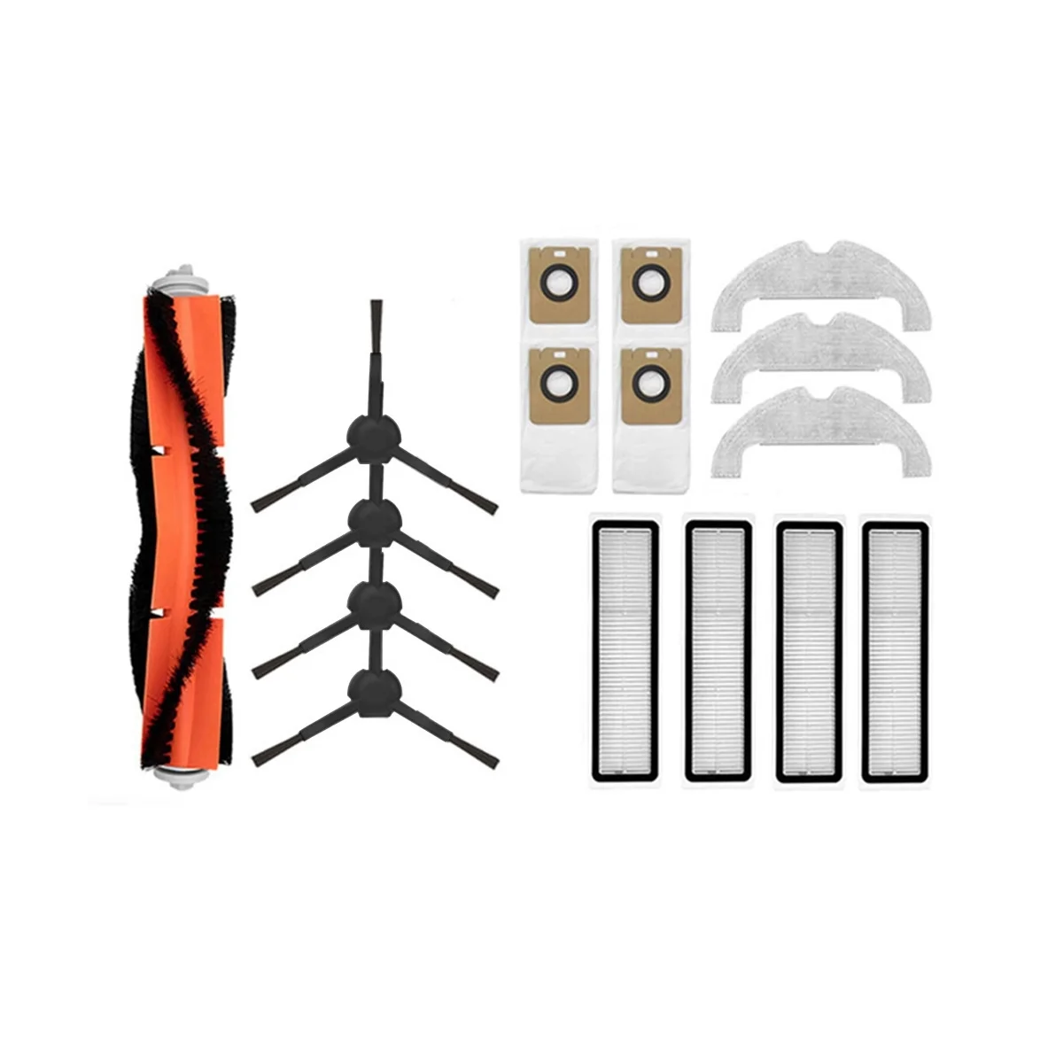 

Main Brush Side Brush Hepa Filter Mop Dust Bag for Bot D10 Plus RLS3D Robot Vacuum Cleaner Spare Parts