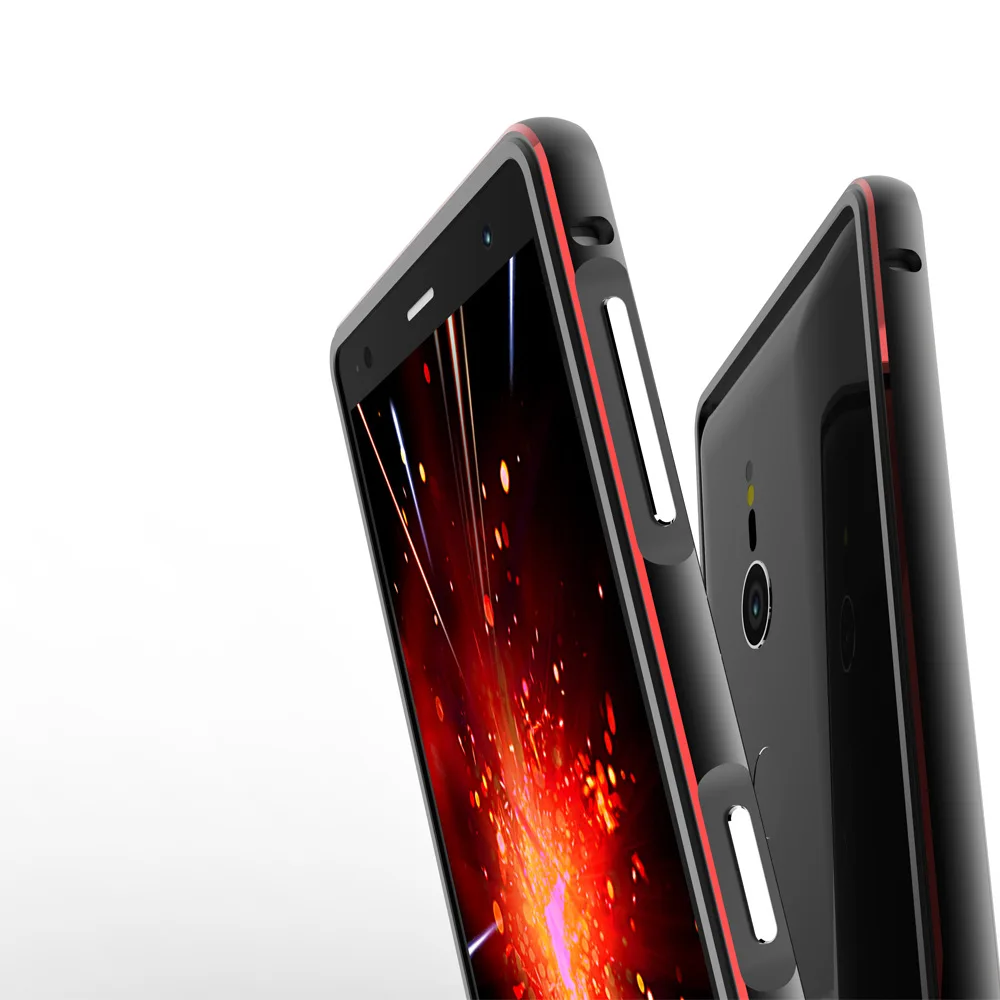 

Aurora Dual Color Borders Aluminum Metal Bumper For Sony Xperia XZ3 XZ2 Compact Premium XZ2P Cover Case Carmera+Frame Protector