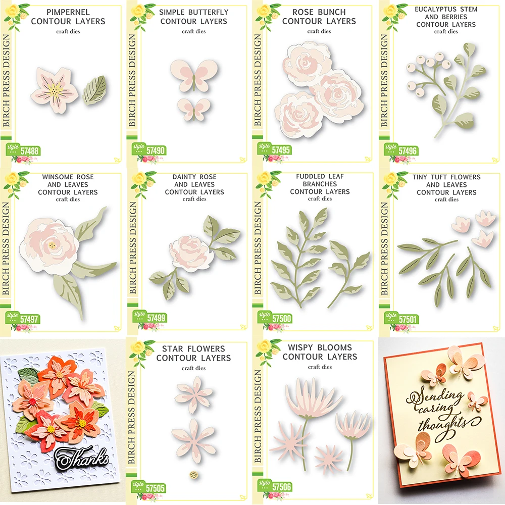 

Flowers Butterfly New Metal Cutting Dies No Stamps For Hand Account Scrapbook Decorative Paper Cards Handmade Craft Knife Dies