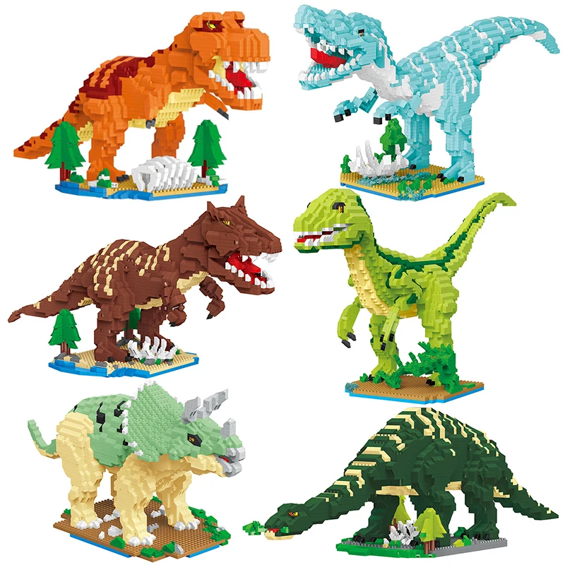 Парк динозавров Юрского периода Dinos World Tyrannosaurus Rex Indominus строительные блоки модель