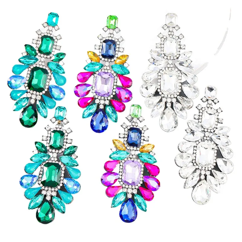 

2023 New Fashion Exaggerate Creativity Super Flash Earrings Female Personality Earrings Party Gift
