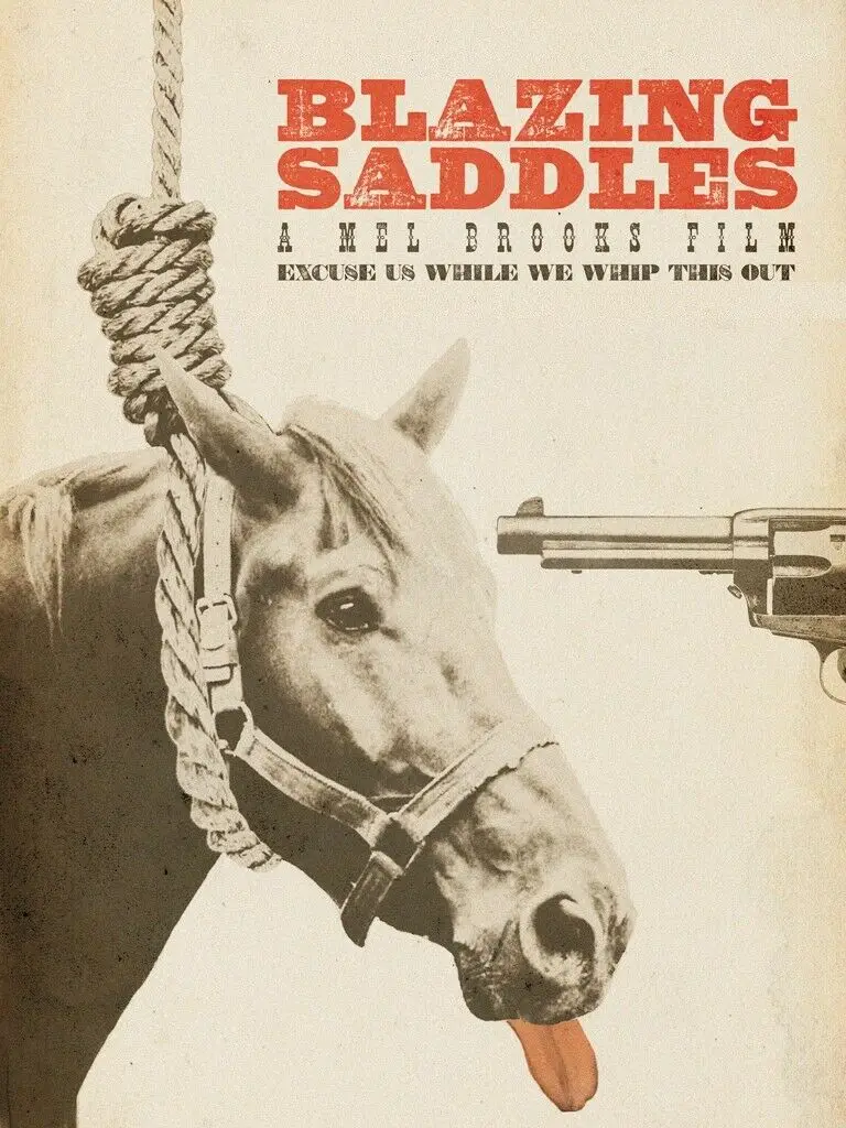 

Blazing Saddles Movie Art Picture Print Silk Poster Home Wall Decor