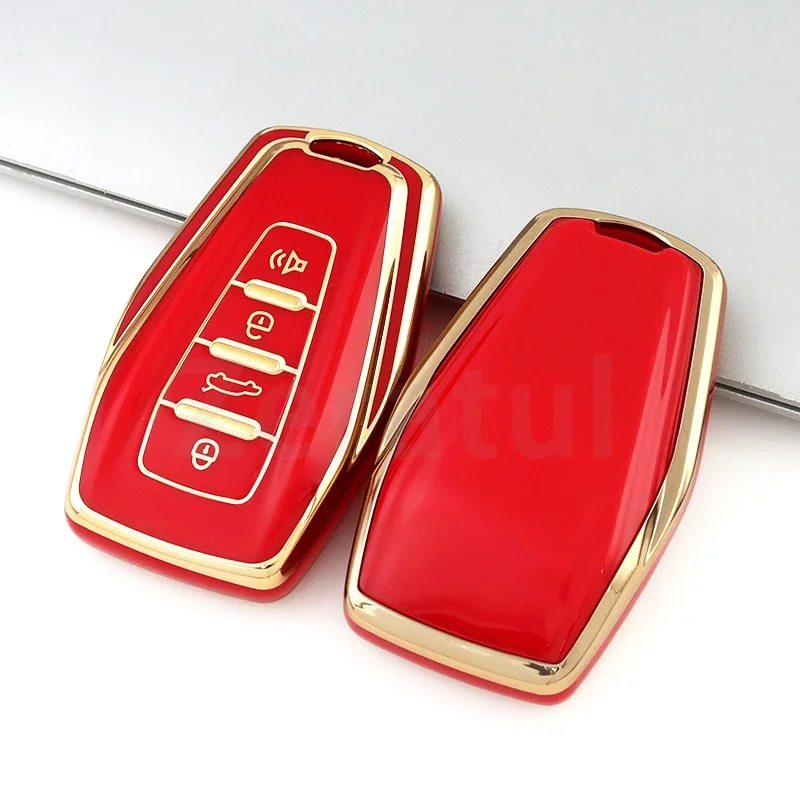 Брелок из ТПУ для Geely Atlas Boyue NL3 Coolray 2024 X6 X7 EX7 Emgrand Kulrey GT GC9 чехол с дистанционным